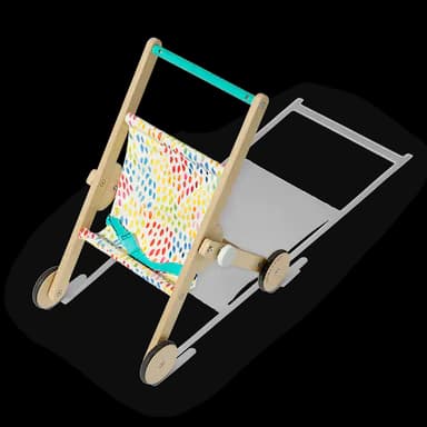 Baby doll discount stroller wooden