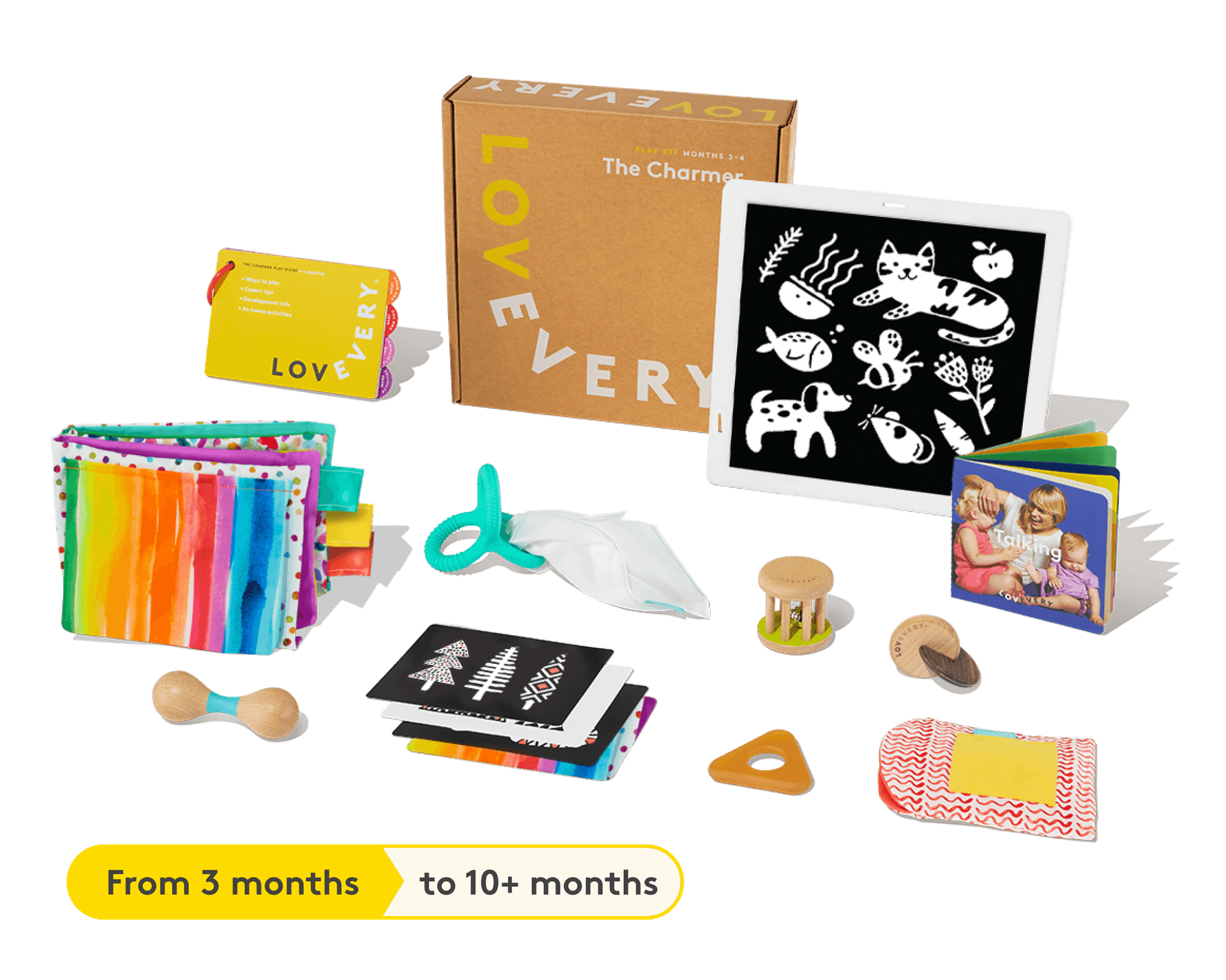 The Charmer Play Kit 3- to 4-Month-Old Baby Toys Lovevery