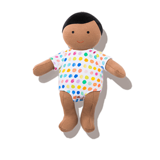 Organic Cotton Baby Doll tan skin by Lovevery