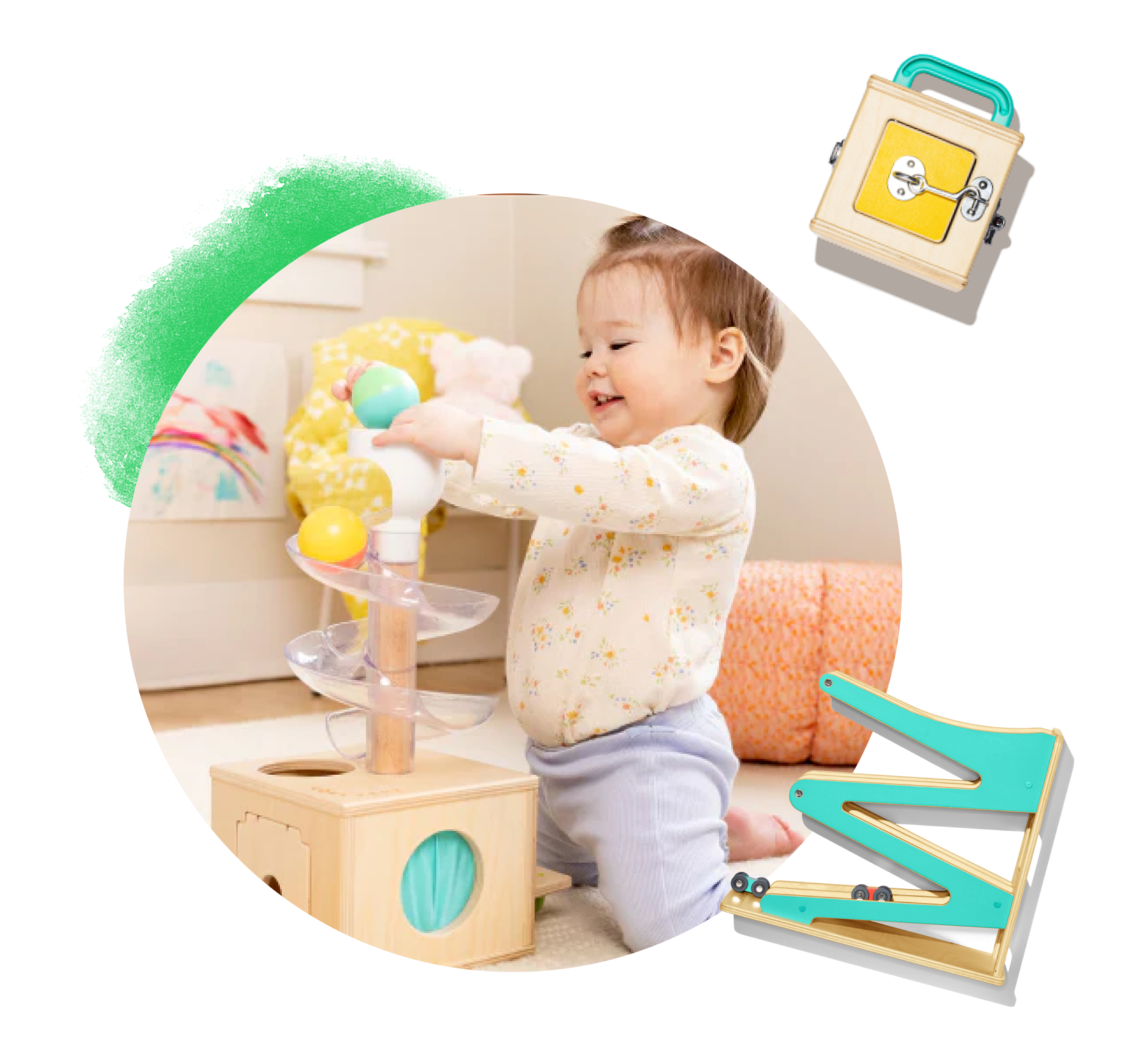 Wooden toys for 1-year olds by Lovevery