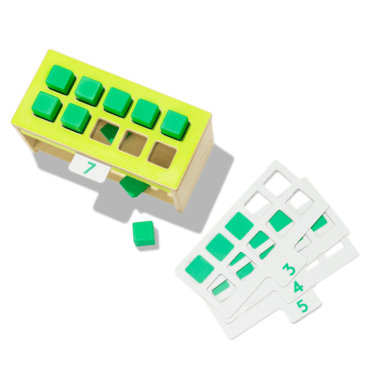 Wooden Counting Box from The Free Spirit Play Kit